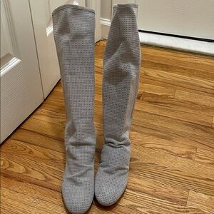 Houston street Gray Knee-High Women's Boots